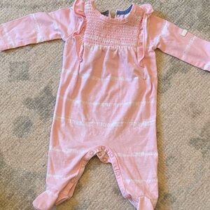 Pink Ruffled Kids One Piece
